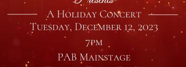 Holiday Concert Flyer - Fall 2023